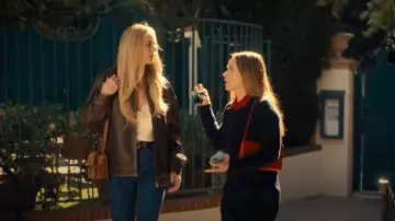 Sezane Milo Bag worn by Morgan (Justine Lupe) as seen in Nobody Wants This (S02E07)