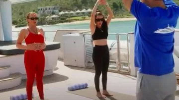 Lululemon Strong Front Bra Sport usado por Angie Katsaenvas como se ve en The Real Housewives of Salt Lake City (S06E09)