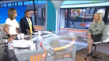 Max Mara Silk Tie-Neck Blouse worn by Elisa Porta as seen in Today on November 11, 2025