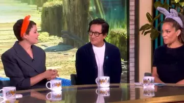 Ronny Kobo Michelle Jumpsuit worn by Ginnifer Goodwin as seen in The View on November 11, 2025