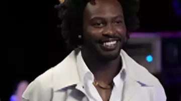 The Voice S28 Conrad Khalil Veste en coton blanc comme on le voit dans The Voice (S28)