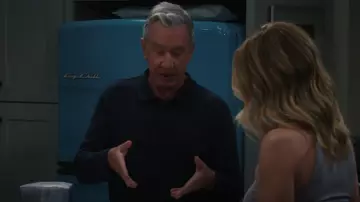 Charles Tyrwhitt Merino Polo Long Sleeve Sweater worn by Matt Parker (Tim Allen) as seen in Shifting Gears (S02E05)