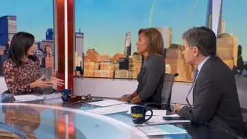 Jason Wu Collective Floral Tie Waist Dress worn by Tara Narula as seen in Good Morning America on November 11, 2025