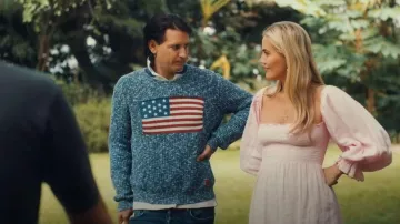 Jersey de mezcla de lana con bandera de Ralph Lauren usado por Ollie Locke como se ve en Hecho en Chelsea (S30E06)