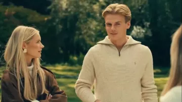Jersey de punto con textura de gofre Polo Ralph Lauren usado por Ollie Proudlock como se ve en Made in Chelsea (S30E07)