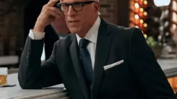 Black Suit worn by Charles Nieuwendyk (Ted Danson) as seen in A Man on the Inside