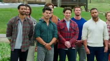 LL Bean Shirt worn by Marcus Brodie as seen in Finding Mr. Christmas (S02E02)