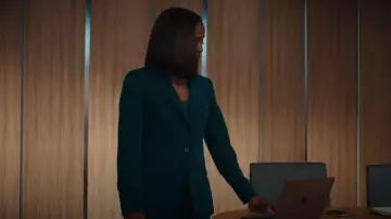 Kobi Halperin Jordi Blazer worn by Olympia Lawrence (Skye P. Marshall) as seen in Matlock (S02E04)