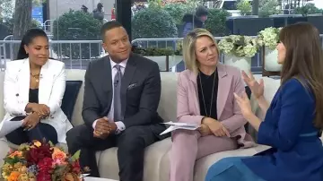 Zara Tailored Double Breasted Blazer worn by Sheinelle Jones as seen in Today on November 12, 2025