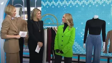 Victoria Beckham Tailored Three-Button Jacket worn by Jasmine Snow as seen in Today with Jenna & Friends on November 12, 2025