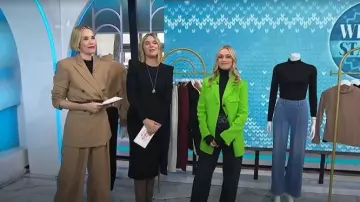 Agolde Elson High Rise Jeans worn by Jasmine Snow as seen in Today with Jenna & Friends on November 12, 2025