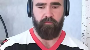 Jason Kelce New Heights Show 2025 Graphic Jersey in Taylor Swift on Reclaiming Her Masters, Wrapping The Eras Tour, and The Life of a Showgirl | NHTV