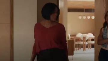 Ba&sh Elsy Low Back Sweater worn by Athena Grant (Angela Bassett) as seen in 9-1-1 (S09E05)