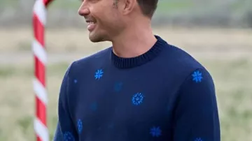 Jonathan Bennett Finding Mr Christmas S02 Fairisle Sweater