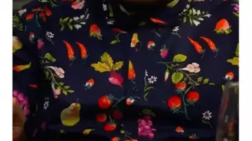 Floral & Fruit Print Shirt of Marty Butler (Marcel Spears Jr.) in The Neighborhood (S08)