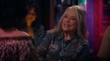 Johnny Was Zipper Back Shirt worn by Madeline 'Matty' Matlock (Kathy Bates) as seen in Matlock (S02E04)