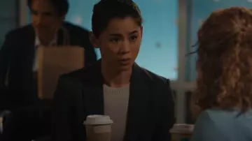 Theory Etiennette Blazer worn by Sarah Franklin (Leah Lewis) as seen in Matlock (S02E05)