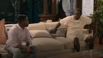 Givenchy 4G Cotton-blend Jacquard T-shirt worn by Francois (Tracy Morgan) as seen in Crutch (S01E05)
