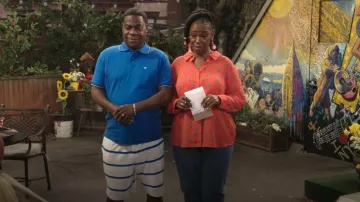 Polo Ralph Lauren Cotton Terry Striped Drawstring Shorts worn by Francois  (Tracy Morgan) as seen in Crutch (S01E08)