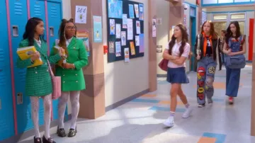 A New Day Floral Net Tights worn by Shelly Sharp (J' Adore Elizabeth) as seen in Electric Bloom (S01E11)