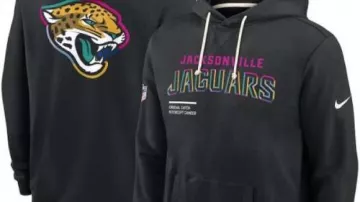 Black 2025 Crucial Catch Sideline Hoodie of Jacksonville Jaguars - Recreation