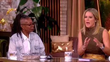 Veronica Beard Mylie Sleeveless Top worn by Sara Haines as seen in The View on November 13, 2025