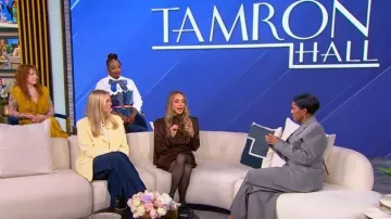 Ronny Kobo Bianca Dress worn by Gabrielle Bernstein as seen in Tamron Hall Show on November 12, 2025