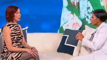 Cara Cara Tay Dress worn by Carrie Preston as seen in Tamron Hall Show on November 12, 2025