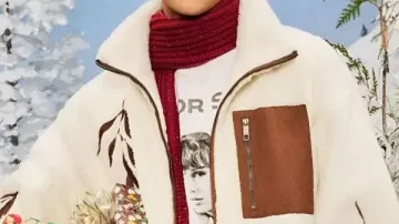 Chaqueta Sherpa Sherpa de Taylor Swift Song Willow en Taylor Swift - sauce (Video musical oficial)