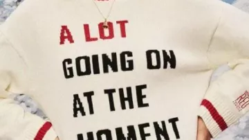 A Lot Going On At The Moment Sweater worn by Taylor Swift