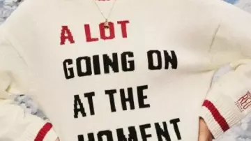 A Lot Going On At The Moment Sweater worn by Taylor Swift