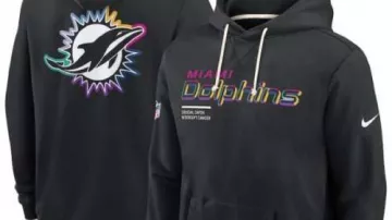 Black 2025 Crucial Catch Sideline Hoodie of Miami Dolphins – Recreation