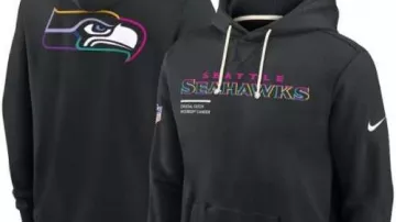 Black 2025 Crucial Catch Sideline Hoodie of Seattle Seahawks