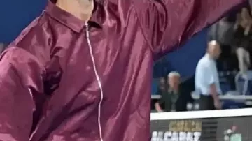 Purple Jacket worn by Carlos Alcaraz in Kinoshita Group Japan Open 2025