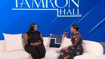All Saints Caia Mesh Dress worn by Tamron Hall as seen in Tamron Hall Show on November 13, 2025