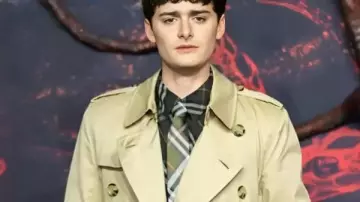Noah Schnapp Stranger Things S5 UK Screening Coat as seen in Stranger Things