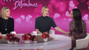 Vestido ajustado estampado Heidi de Ramy Brook usado por Devyn Simone como se ve en Today with Jenna & Friends el 13 de noviembre de 2025