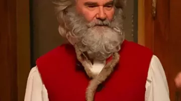Chaleco de Papá Noel usado por Papá Noel (Kurt Russell) como se ve en Las crónicas de Navidad