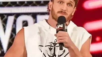 White Sleeveless Hoodie worn by Logan Paul in Monday Night RAW