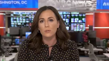 Boden Anita Long Sleeve Shirt Dress worn by Hallie Jackson as seen in Today on November 13, 2025