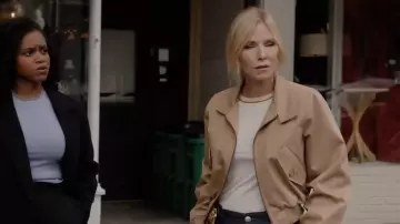 Frame The Harrington Cotton Jacket worn by Amanda Rollins (Kelli Giddish) as seen in Law & Order: Special Victims Unit (S27E06)