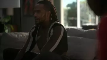 Helmut Lang Sport Crew Sweater worn by Lewis Stewart (McKinley Freeman) as seen in Reasonable Doubt (S03E10)