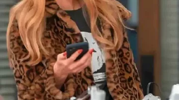Leopard Print Jacket worn by Morgan Gillory (Kaitlin Olson) in TV Series High Potential (S02)