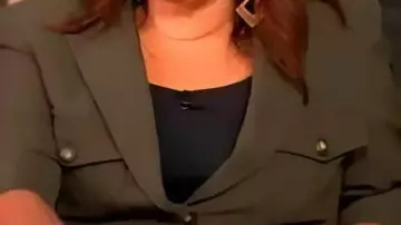 Green Belted Jacket worn by Ana Navarro in The View 2025