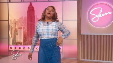 JW Anderson Logo Check-print Top worn by Sherri Shepherd as seen in Sherri on November 14, 2025