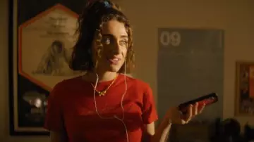 Mondo Mondo Tropicana Butterfly Necklace worn by Maia (Rachel Sennott) as seen in I Love LA (S01E03)
