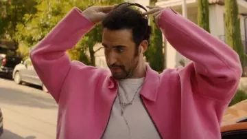 Salvador Dali Necklace with Christ pendant Cross of Saint John worn by Charlie (Jordan Firstman) as seen in I Love LA (S01E03)