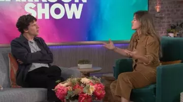 Co Corduroy Wide Leg Pant worn by Kelly Clarkson as seen in The Kelly Clarkson Show on November 10, 2025