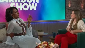 Diane von Furstenberg Angela Blouse worn by Sheryl Lee Ralph as seen in The Kelly Clarkson Show on November 11, 2025