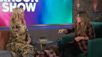 Twin Mesh Asymmetric Dress worn by Mary Lynn Rajskub as seen in The Kelly Clarkson Show on November 12, 2025